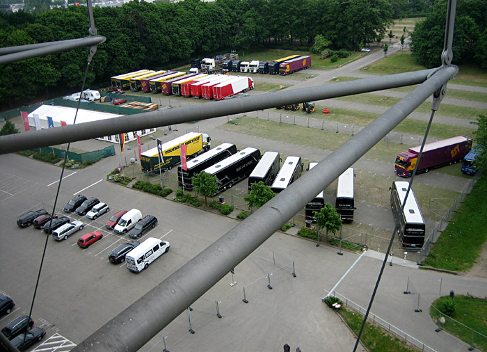 Der Vorplatz des Volksparkstadiums